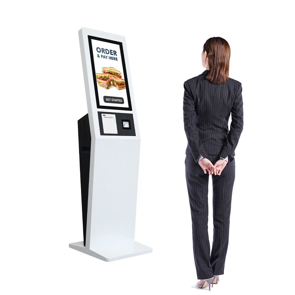 21.5 24 32 Inch Restaurant Automatic Touch Screen Unattended Self Ordering Self Service Payment Kiosk Machine Android /Win kiosk