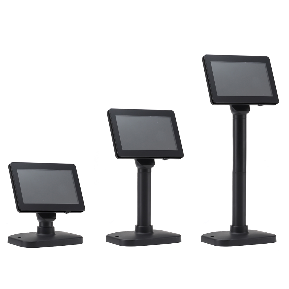 7inch 16:9 digital panel customer display with USB input for POS SYSTEM