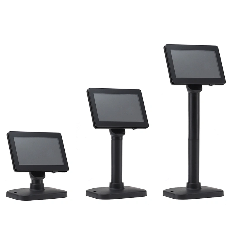 7inch 16:9 digital panel customer display with USB input for POS SYSTEM