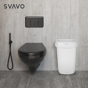 SVAVO  Customized PP Plastic 12L trash can dust bin garbage waste bin