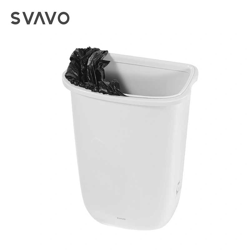 Brands Wall Rectangle Abs Plastic Recycling Construction Trash Can Self Refilling Trash Can