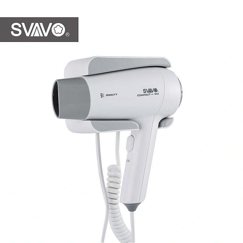 Wall Mounted Hotel Ionic Hair Dryer Super Energy AC Motor Electric Hair Dryer 3 Speed Settings