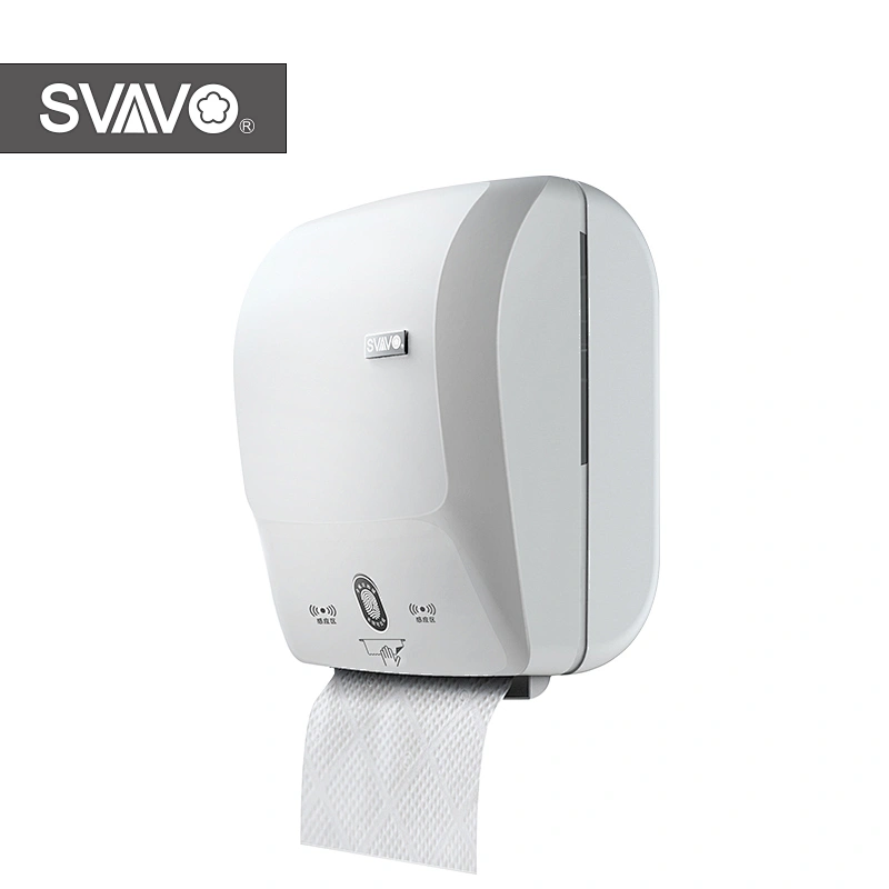 2019 SVAVO  Toilet Plastic Electrical Auto Cut Paper Dispenser For Hotel Hospital