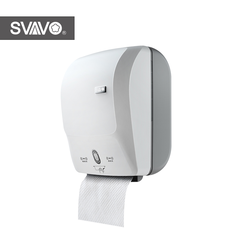 Wall mounted portable sensor tissue dispenser for bathroom