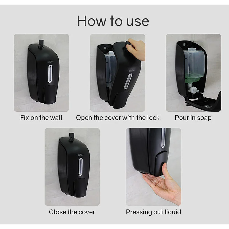 Plastic Manual Hand Liquid Soap Dispenser Hand sanitizer dispenser