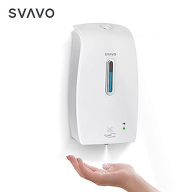 SVAVO Newest high quality Touch-free sanitizer dispenser automatic spraying with thermometer