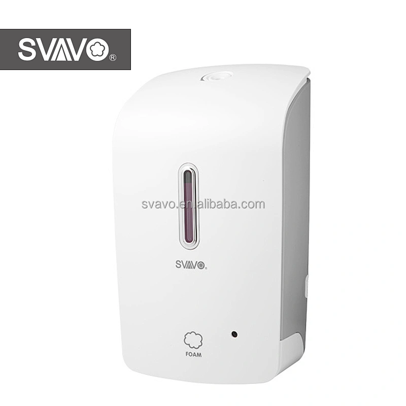 SVAVO Touch-less Automatic Hospital Foam Dispenser Liquid Soap Dispensers ABS Plastic for 1000ml Wall Mounted Industrial 1000 Ml