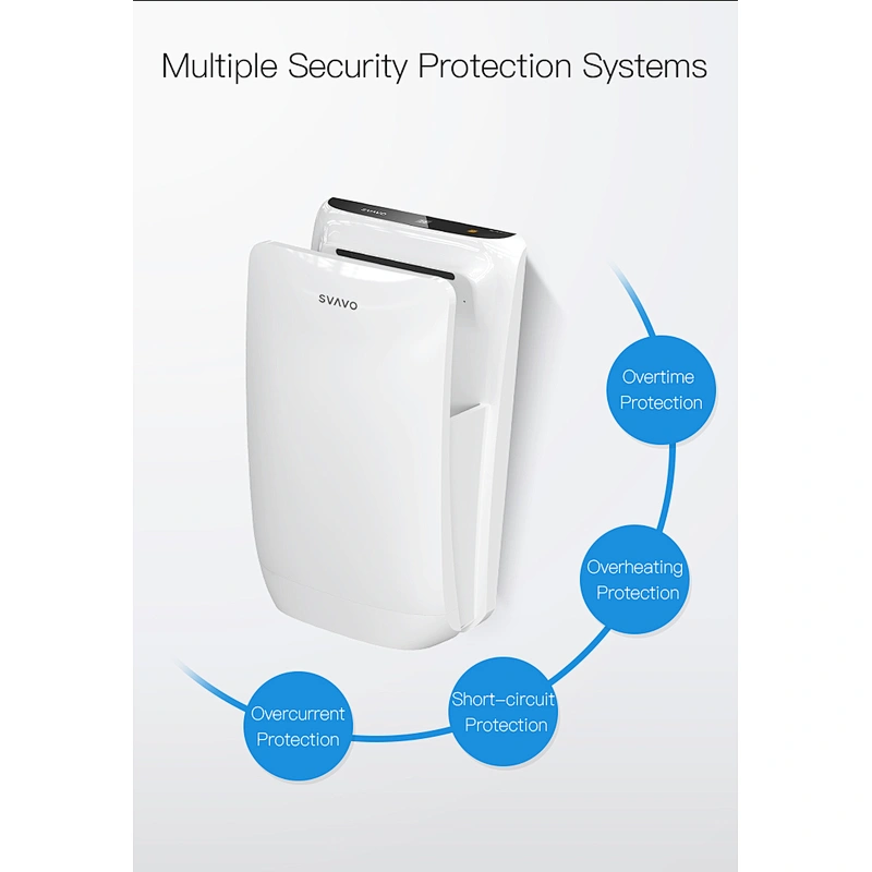 Quick Drying Hand Dryer for bathroom toilet, wall mounting automatic hand dryer, ABS plastic hand dryers