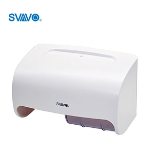 Multifunctional double-roll toilet paper towel dispenser