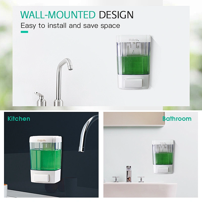 Large capacity bulk clear hand wash dish soap dispenser for kitchen