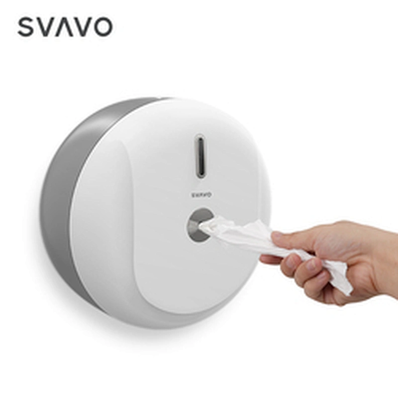 SVAVO Patented Design plastic ABS waterproof white black Wall Mounted Center Pull Hand Paper Dispenser