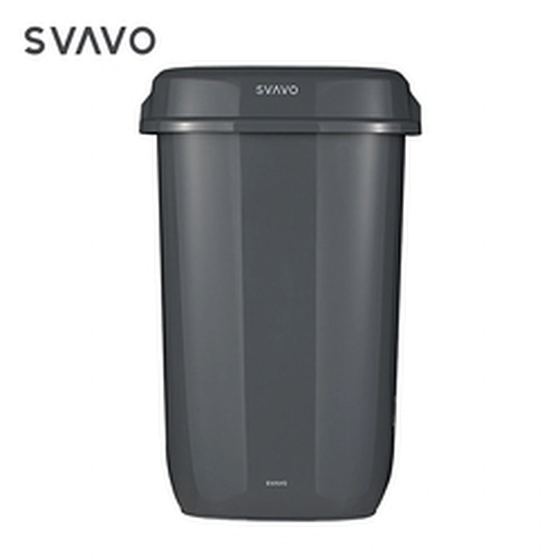 Luxury Hanging Black ABS Plastic Eco friendly tall trash can continuous vinyl trash can