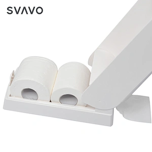 SVAVO Toilet Tissue Dispenser Paper Towel Dispenser  For Restaurant Wall Mounted Compact Dual Roll Toilet Paper Dispenser