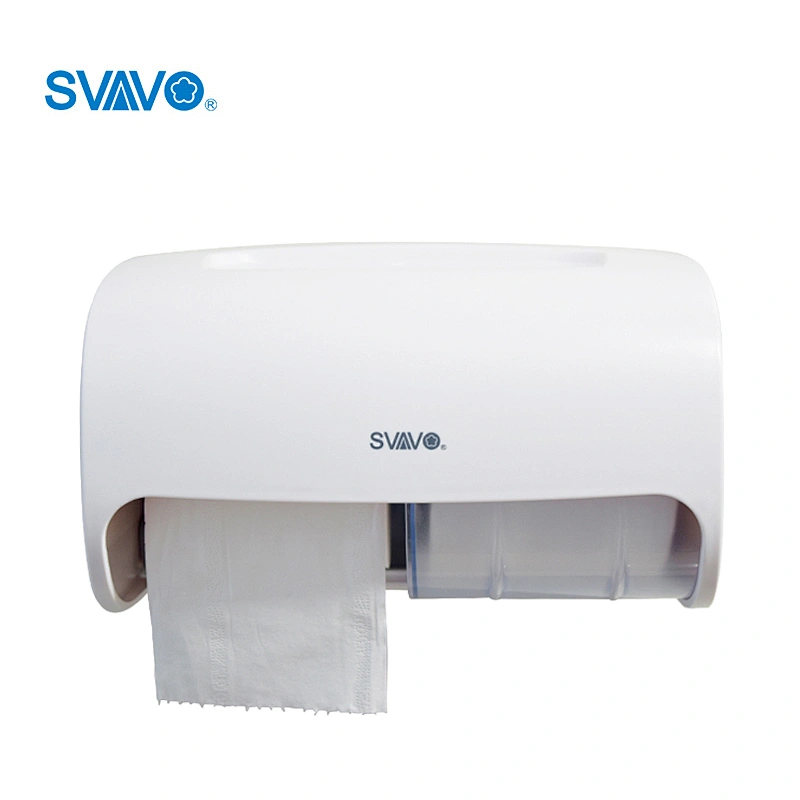 Multifunctional double-roll toilet paper towel dispenser