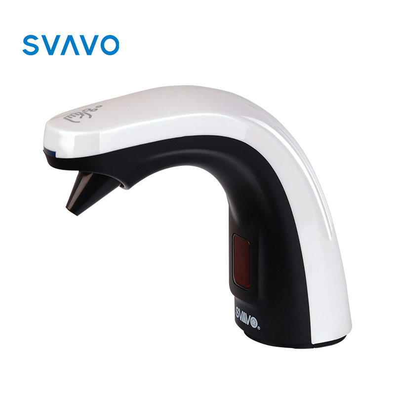 Shopping mall refillable faucet type deck mounted electric automatic sensor foam soap dispenser