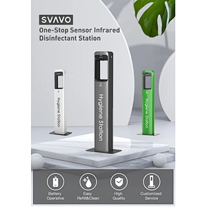 Original SVAVO Newest Customized Touch Free Auto Spray Free Standing Hand Hygiene Station  PRO-AS30