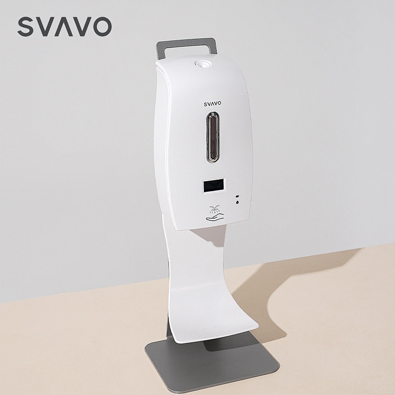 Wall mounted battery operated touchless soap dispenser automatic hand free automatic soap dispenser with thermometer