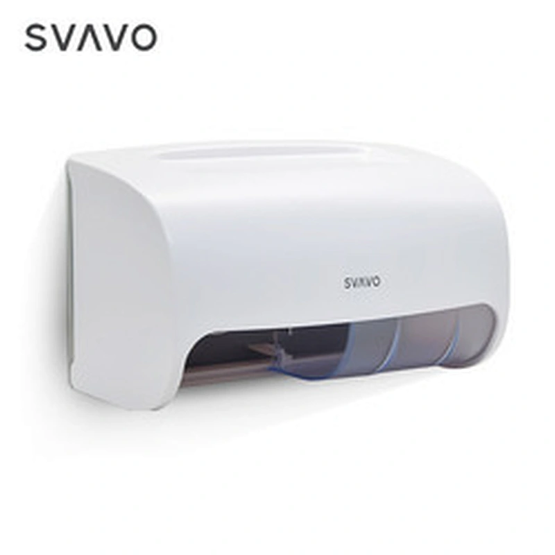 SVAVO Luxury Toilet Paper Holder Tissue Box Double Roll Paper Towel Dispenser