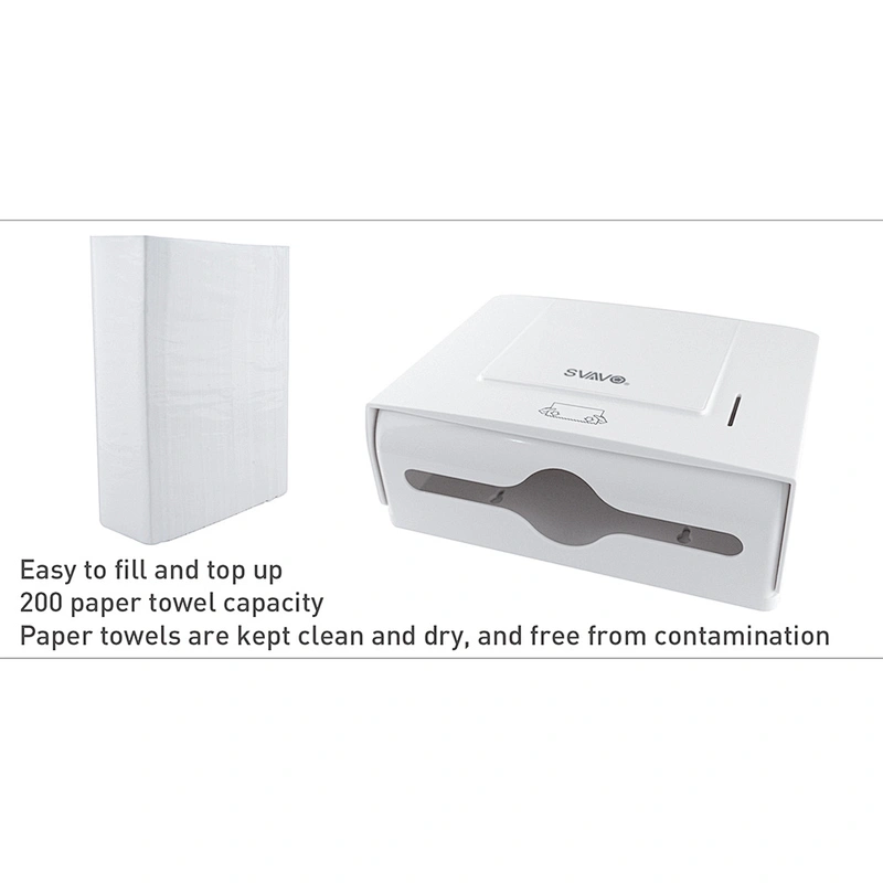 Washroom plastic wall mount hand tissue dispenser VX786