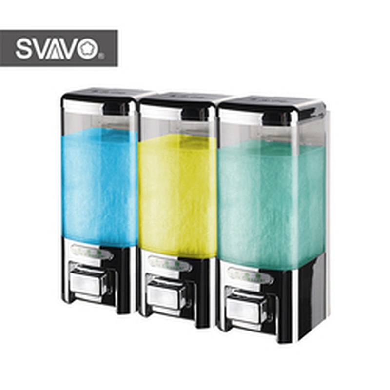 big capacity 1500ml Bathroom Manual  Plastic Liquid Soap Dispenser  V-8103