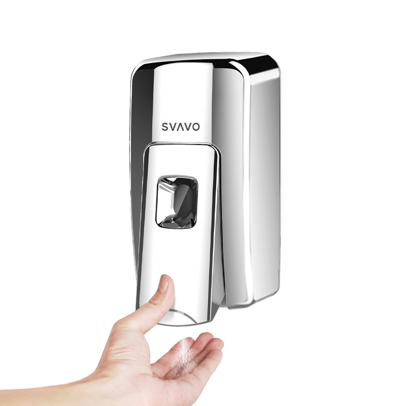 Wall mount white plastic abs modern good quality SVAVO Hotel Hand Liquid Soap Dispenser