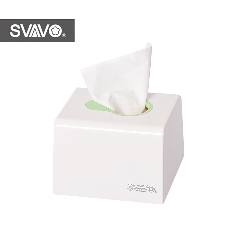 Portable ABS plastic napkin tissue holder with multi-colors paper box V-6003
