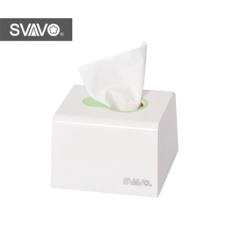 Portable ABS plastic napkin tissue holder with multi-colors paper box V-6003
