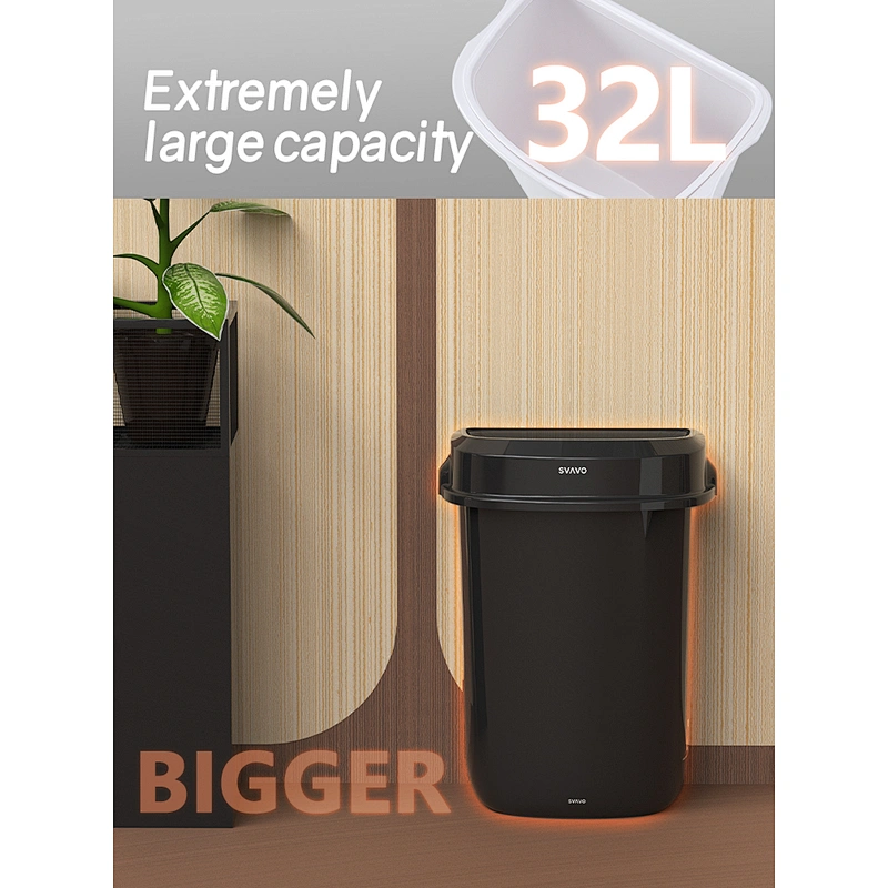 Trash Bin Leasylife Trash Can Household Waterproof And Rust-proof Waste Bin Oval Uncovered Trash Bin