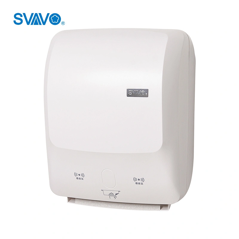 Automatic High Capacity Paper Towel Dispenser, Touchless, Battery Power, Black Color Auto Paper Holder