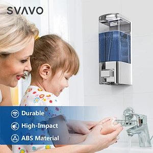 Wall Mount Manual Liquid Soap Dispenser Chrome Hand Sanitizer Dispenser V-8501