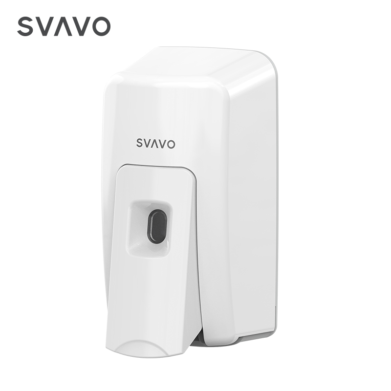 SVAVO Manual Liquid Soap Hand Sanitizer Dispenser Wall Mount Spray Alcohol Manual Soap Dispenser