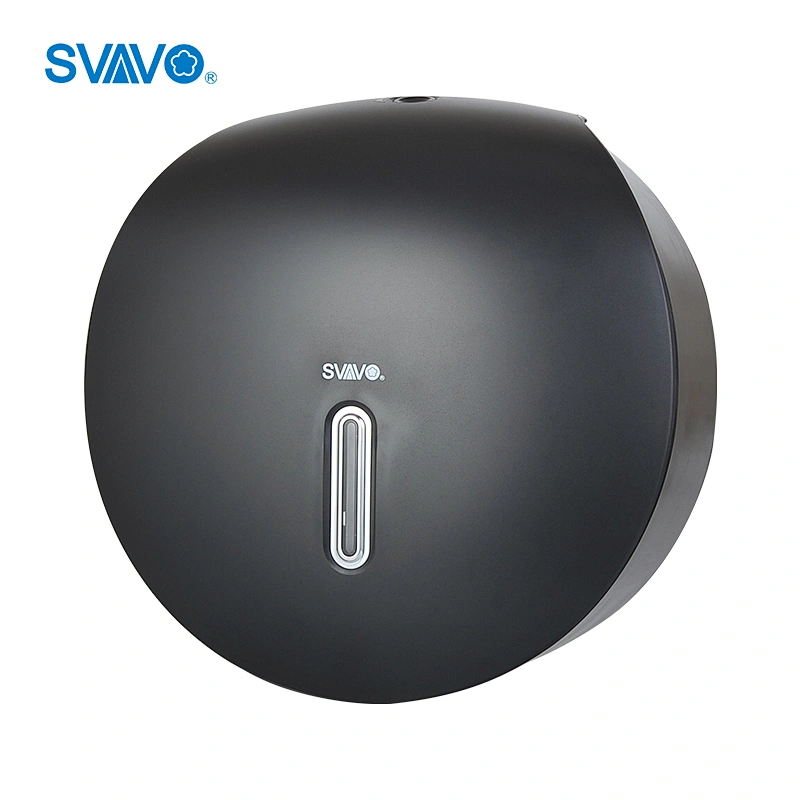 SVAVO Jumbo Roll Paper Towel Dispenser Holder Visible Window Roll Paper Towel Holder Lockable For Toilet