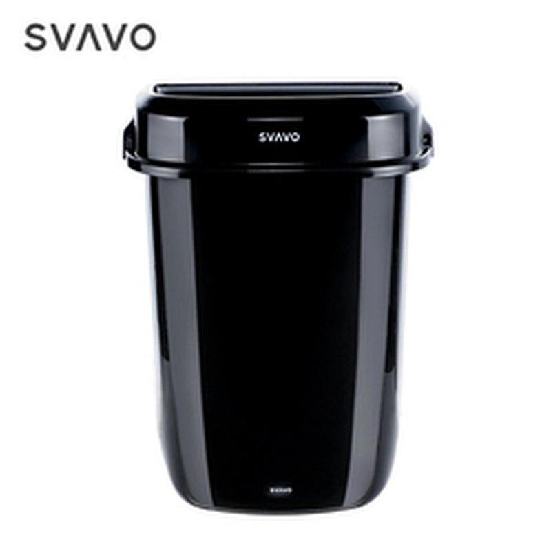 Trash Bin Leasylife Trash Can Household Waterproof And Rust-proof Waste Bin Oval Uncovered Trash Bin