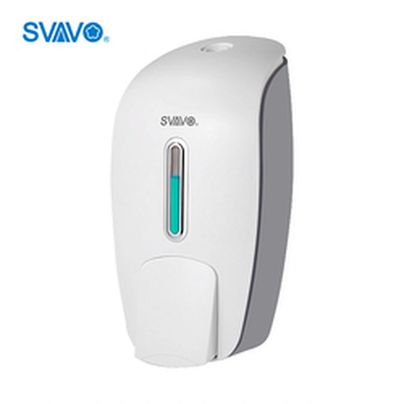 SVAVO High quality plastic hotel toilet hand liquid foaming manual Soap Dispenser Bottle Set for Bathroom-PL-151051