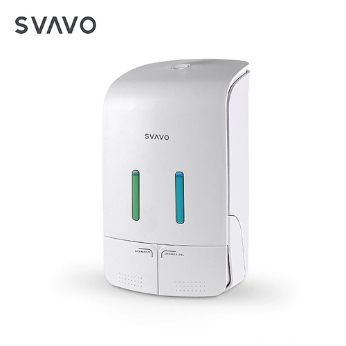 Hot Sale Wall Mounted Double Plastic Press Bathroom Manual Soap Dispenser Manual Soap Dispenser