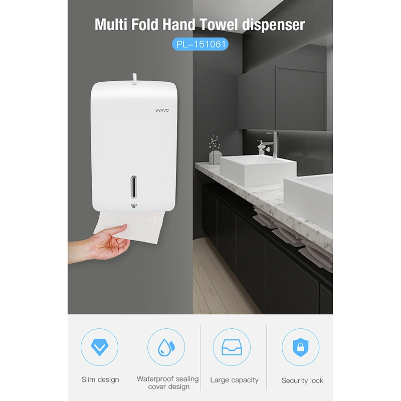 ABS Dispenser for Hand Towels Z N V C-fold Multifold Paper Towel Dispenser Disposable Towel Dispenser