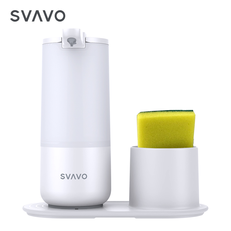 Wholesale Refillable kitchen sink plastic sponge holder Touchless automatic liquid soap dispenser