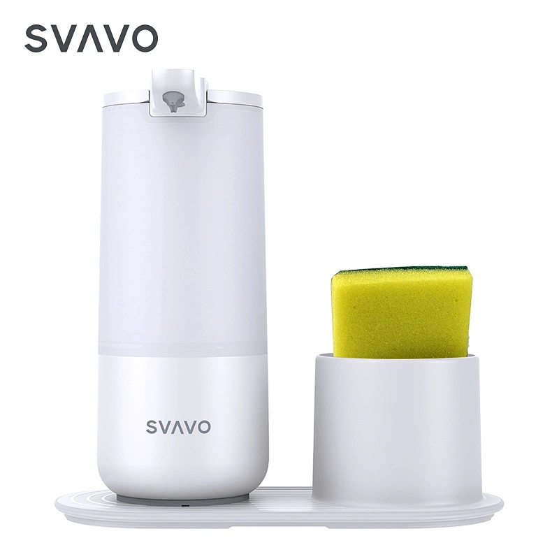 Wholesale Refillable kitchen sink plastic sponge holder Touchless automatic liquid soap dispenser