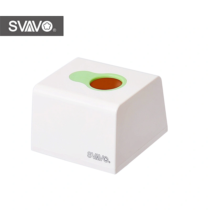 Portable ABS plastic napkin tissue holder with multi-colors paper box V-6003