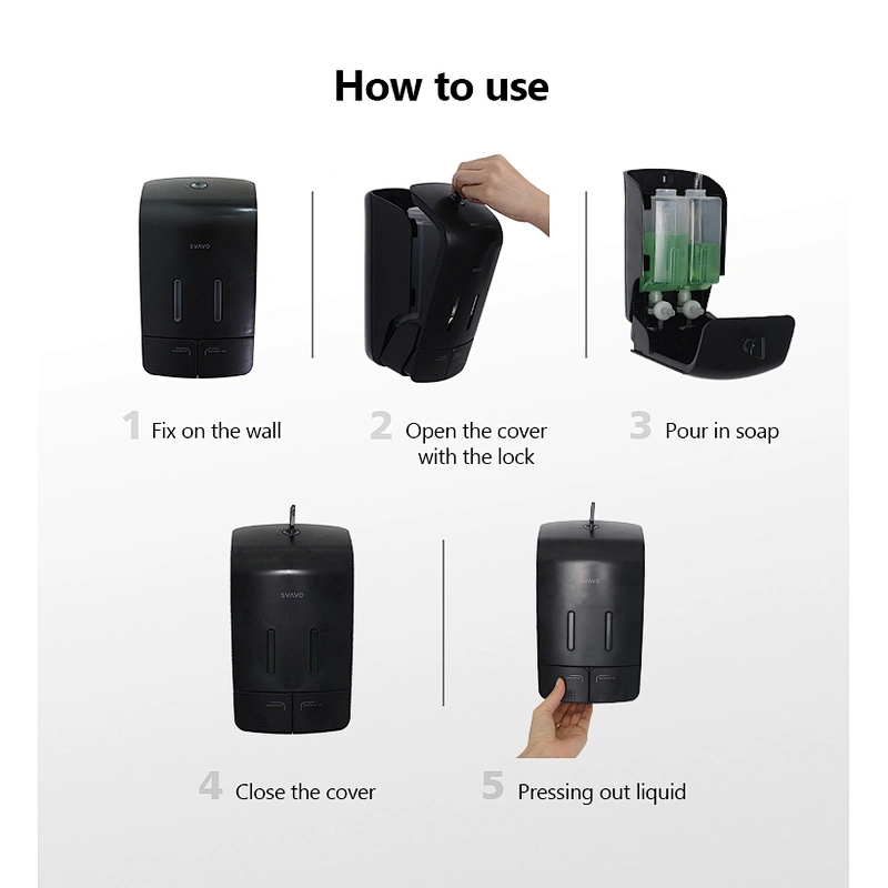 Smart design soap dispenser hotel bathroom kitchen hand plastic Liquid Soap Dispenser