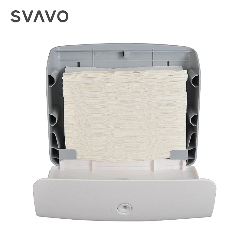 Wall-Mounted Commercial Paper Towel Dispenser White  Bathroom Hand Towel Dispenser with Lock Design Large Capacity C-fold