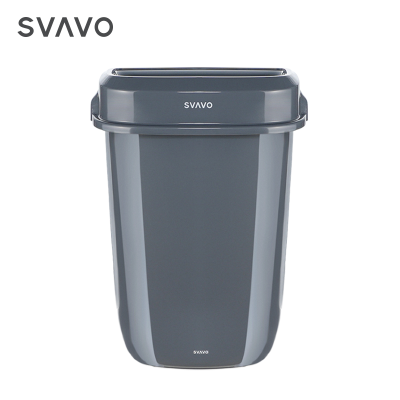Custom logo under desk office paper recycling basket plastic modern trash can