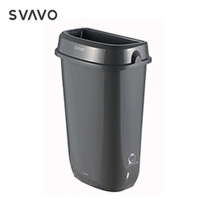 SVAVO Simple Slim LID Design Bathroom PP Plastic Bin Plastic Trash Can