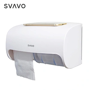 SVAVO Luxury Toilet Paper Holder Tissue Box Double Roll Paper Towel Dispenser