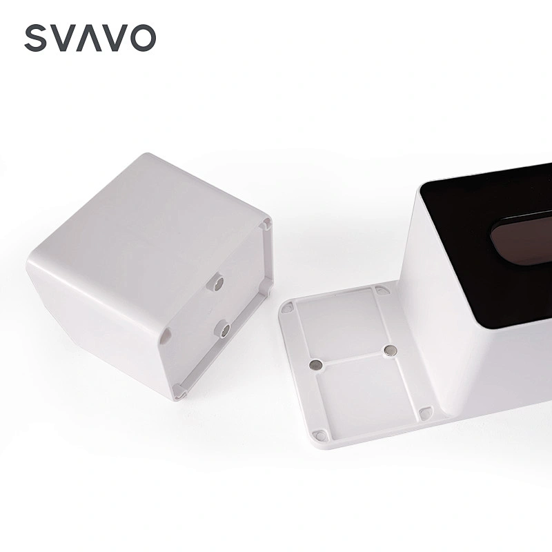SVAVO Newly Design Custom Hotel Rectangle Plastic Tissue Box Holders with Storage Box