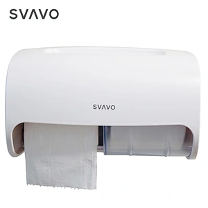 SVAVO Luxury Toilet Paper Holder Tissue Box Double Roll Paper Towel Dispenser