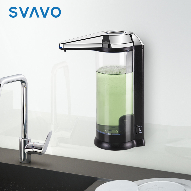 Soap Dispenser ABS Plastic White Hand Press Soap Dispenser 500ml Wall-mounted Hand Sanitizer Dispenser