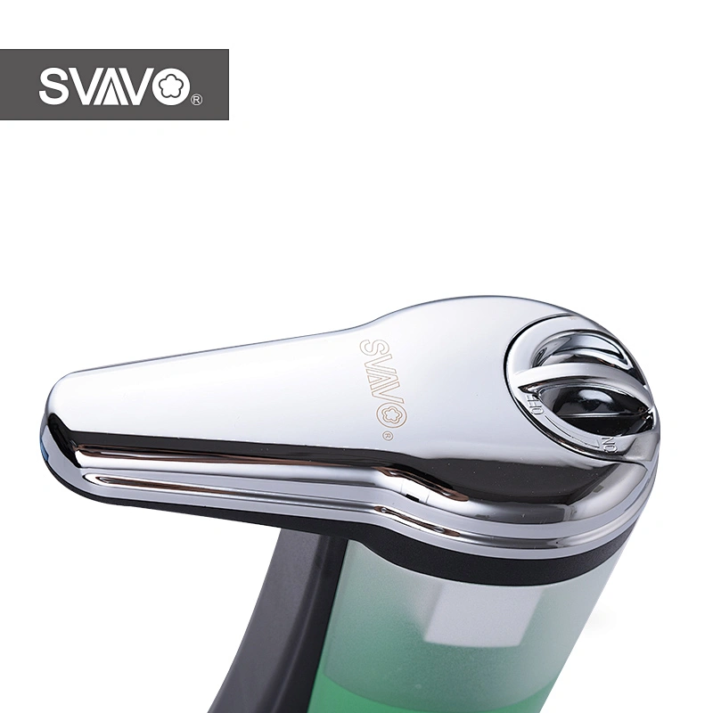 svavo plastic chrome hand free auto soap sanitizer dispenser V-472