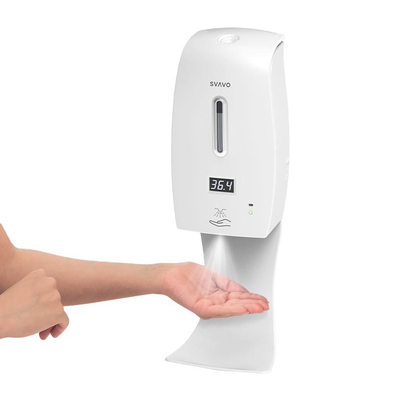 Thermometer Touchless Wall Mounted Automatic Liquid Soap Dispenser For Gel Based Infrared Hand Sanitizer Sensor Soap Dispenser