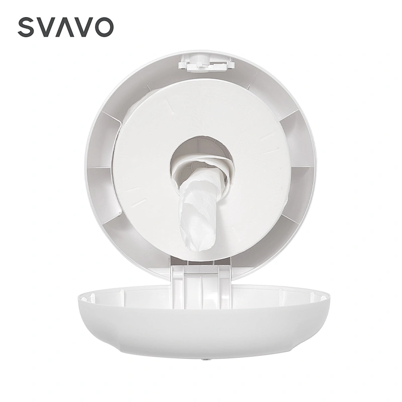 SVAVO Patented Design plastic ABS waterproof white black Wall Mounted Center Pull Hand Paper Dispenser